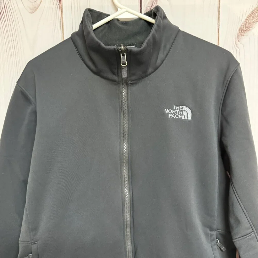 The North‎ Face Men’s Full Zip Fleece Jacket M Gray Soft Warm EUC